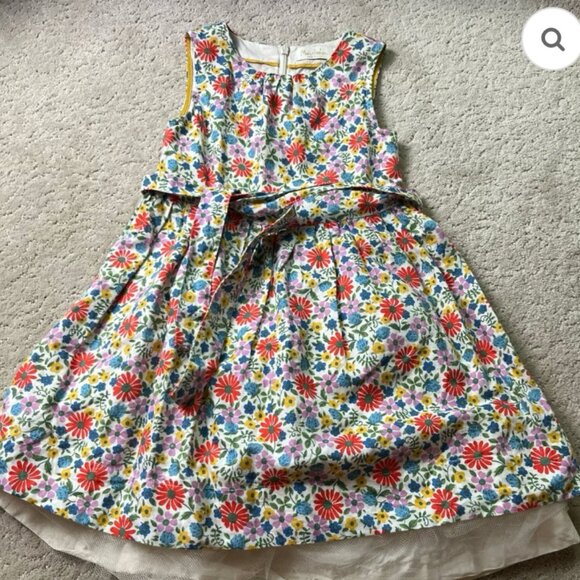 🌸 Mini Boden Fancy Summer Dress - No Belt – Size 3–4T (104 cm) 🌸 - Picture 1 of 5